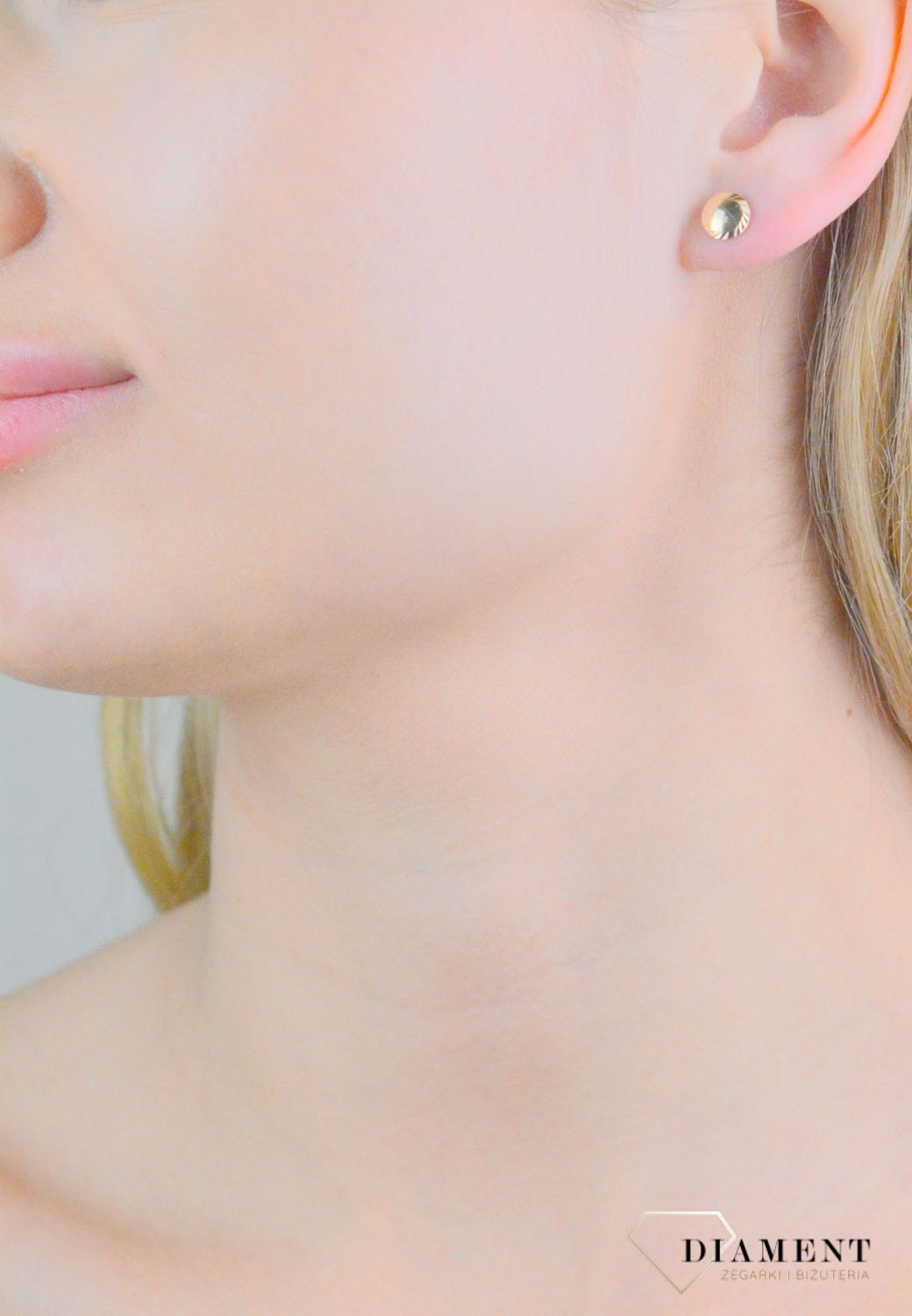 Kolczyki złote kulki grawerowane próba 375, KL 8725 375 (1).jpg